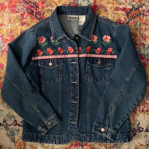 Vintage Blue Jean jacket. Bill Bass, ladies large